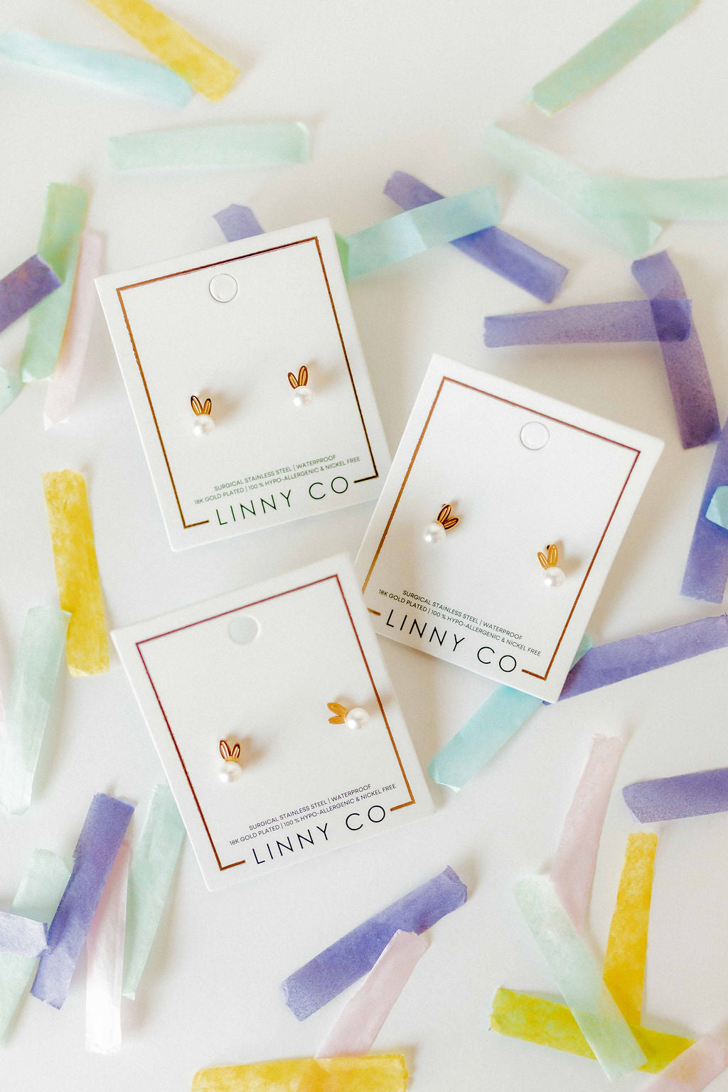 Screwback Stud Earrings - Heidi Pearl Bunny