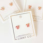 Screwback Stud Earrings - Baseball Heart