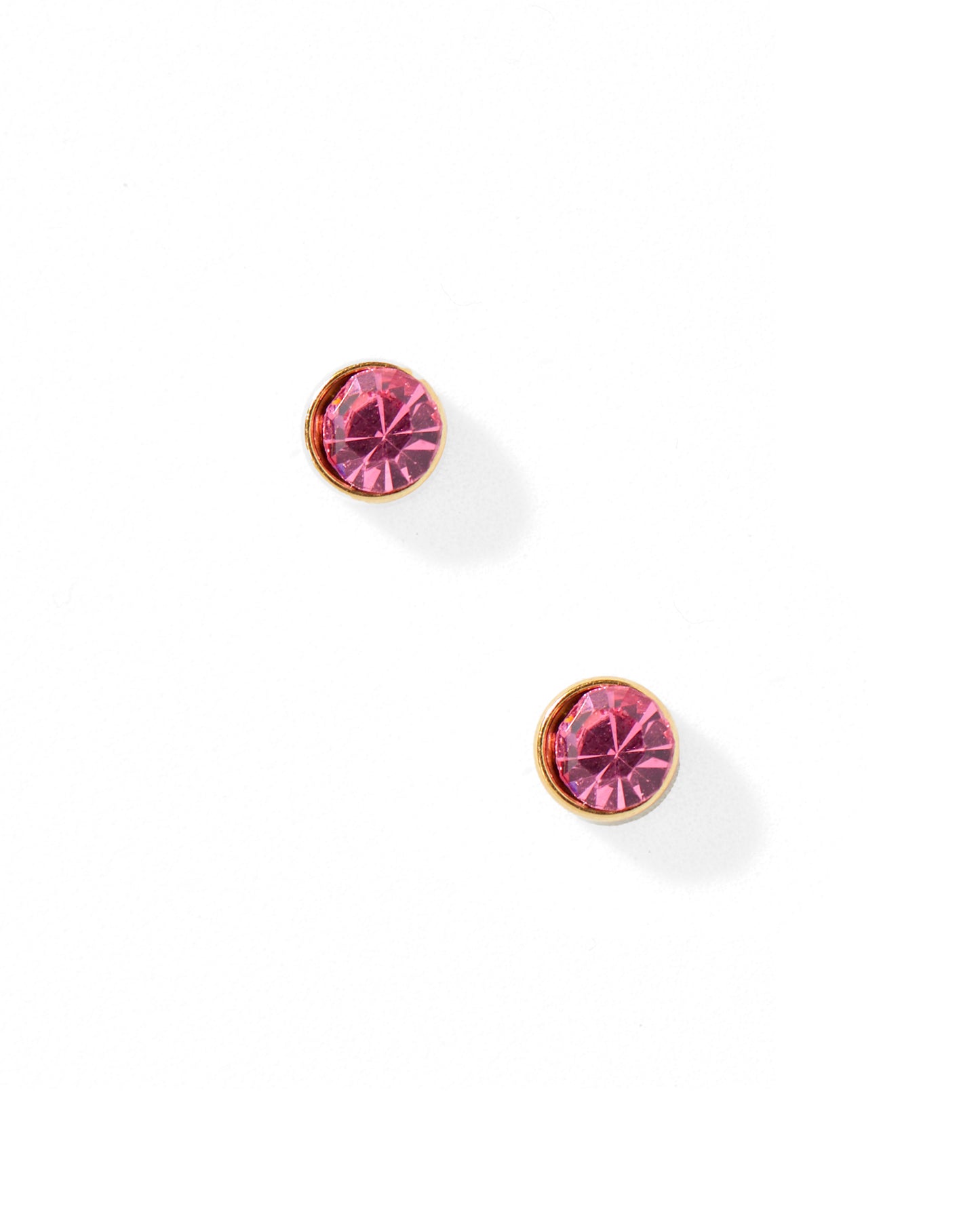 Screwback Stud Earrings - Juliet Pink 5mm