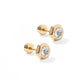 Screwback Stud Earrings - Addison Clear