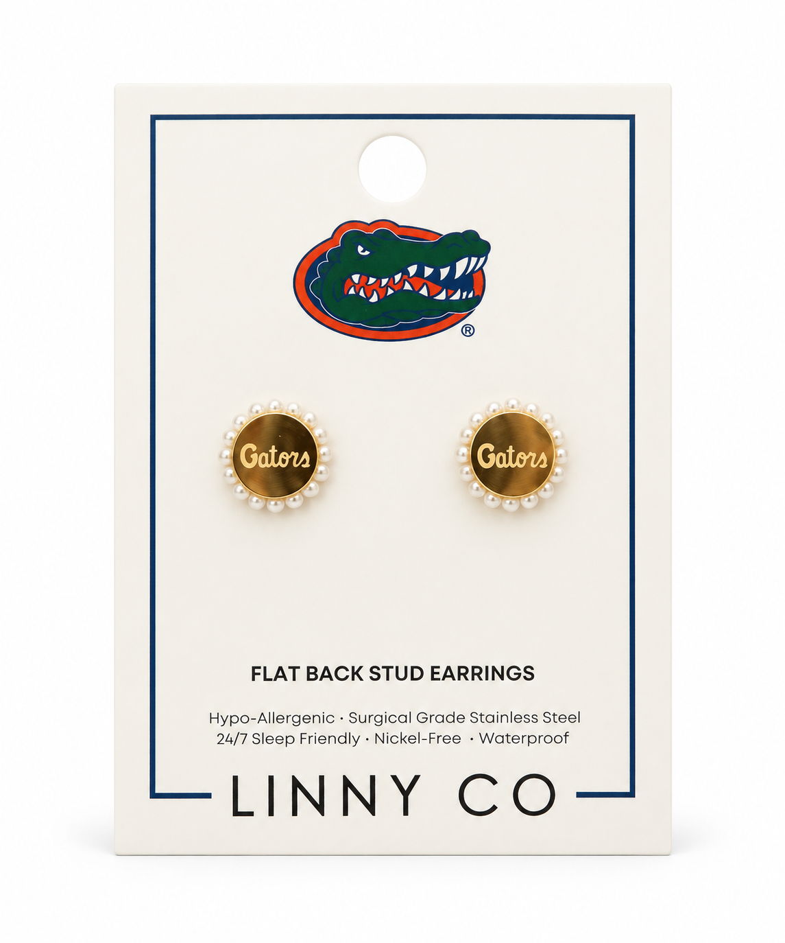 Screwback Stud Earrings - Florida Alice Gold - Shop LINNY CO