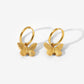 Huggie Earrings - Faye Butterfly