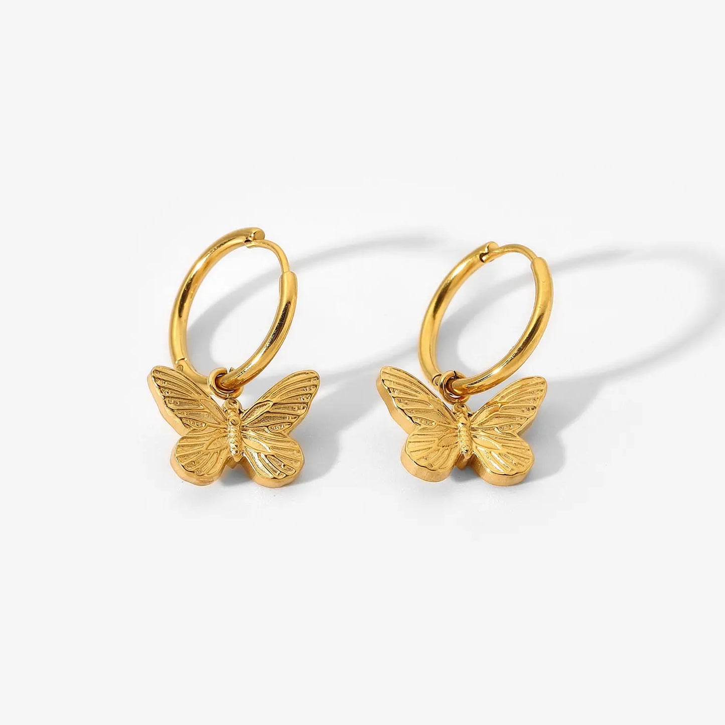 Huggie Earrings - Faye Butterfly
