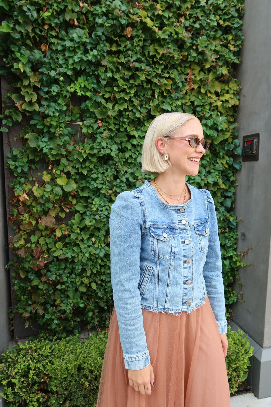 Eva Statement Earrings - Brown