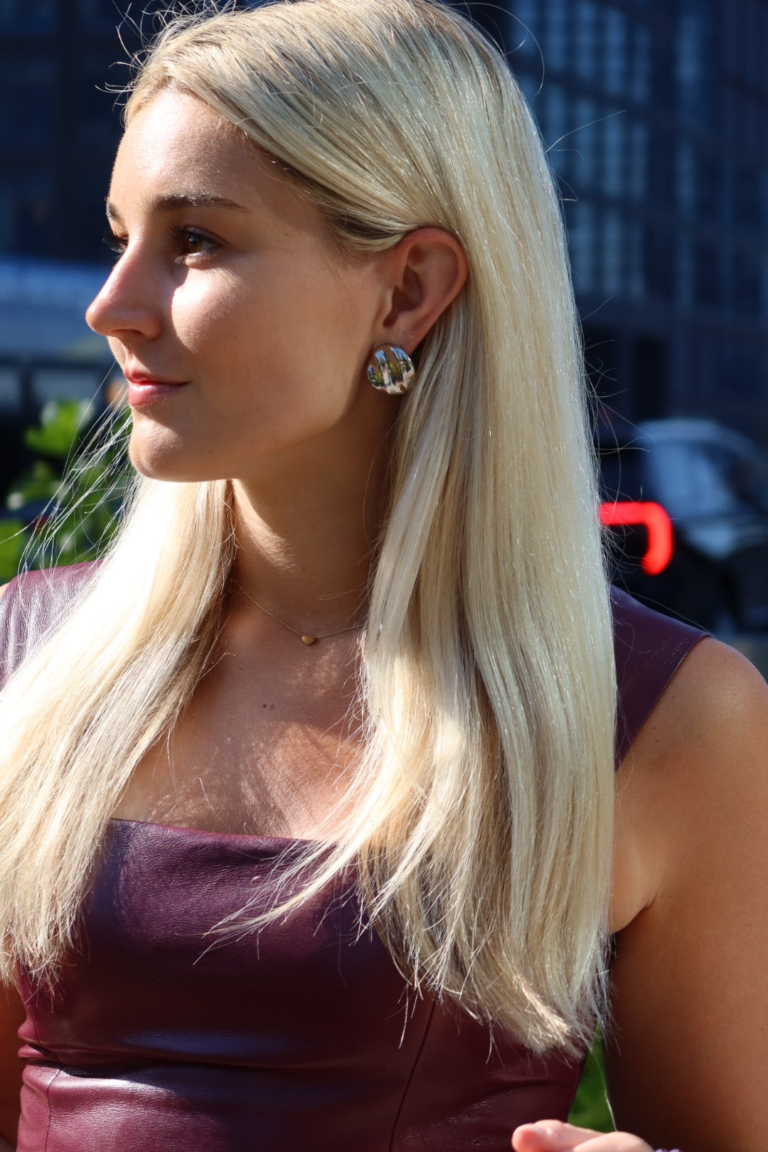 Mae Statement Earring - Silver