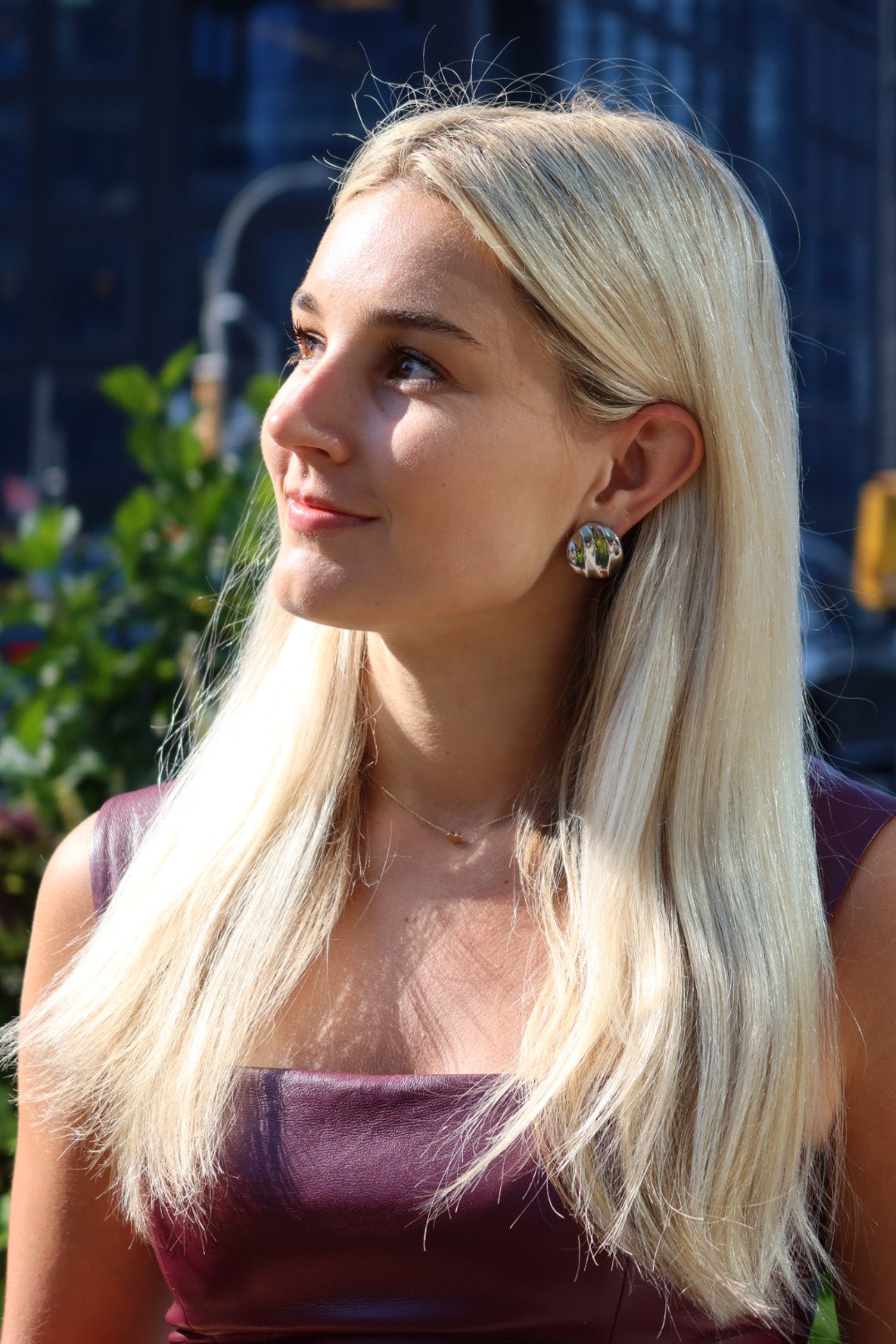 Mae Statement Earring - Silver