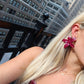 Annie Statement Earring - Pinot Noir