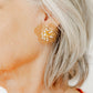Vanessa Gold Pearl Flower Earrings