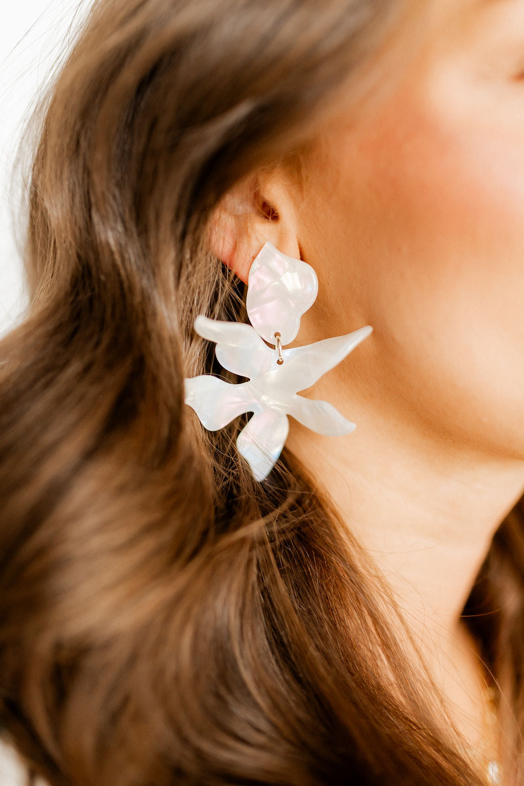 Flora Statement Earrings - Iridescent
