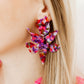Flora Statement Earrings - Pink Multi