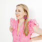 Flora Statement Earrings - Pink Multi