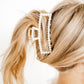 Hair Clip - Phoebe Pearl Rectangle