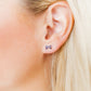 Screwback Stud Earrings - Frances Bow Red, White & Blue