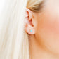 Screwback Stud Earrings - Nora Heart Teal