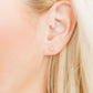 Screwback Stud Earrings - Violet Heart