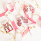 Michelle Statement Earrings - Pink Birthday Confetti