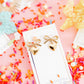 Ruthie Bow and Heart Earring - Gold
