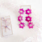 Zoey Statement Earrings - Orchid Purple