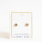 Screwback Stud Earrings - Addison Clear