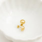 Screwback Stud Earrings - Vera Round 8mm