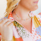 Necklace - Gracie Flower Blue