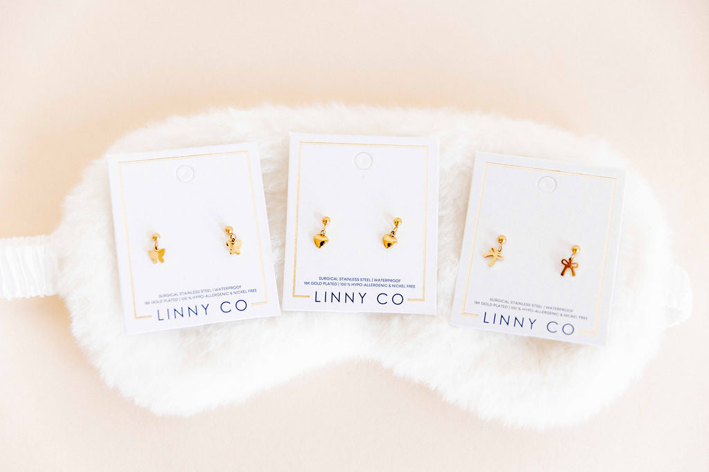 Screwback Stud Earrings - Millie Heart
