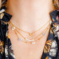 Necklace - Gracie Flower Blue