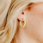 Holly Mini Hoop Earrings - Buttercup Yellow