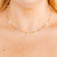Necklace - Gracie Flower Blue
