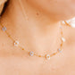 Necklace - Gracie Flower Blue