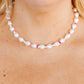 Necklace - Maris Pearl Pink Multi