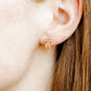 Screwback Stud Earrings - Conley Pink Bow