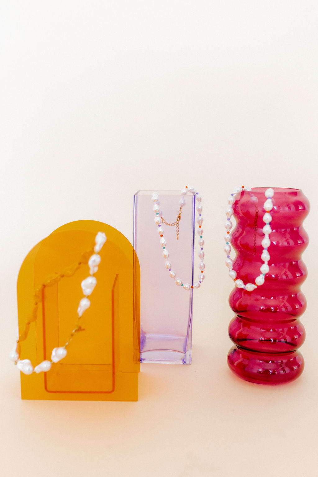 Necklace - Maris Pearl Multi Color