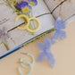 Holly Mini Hoop Earrings - Buttercup Yellow