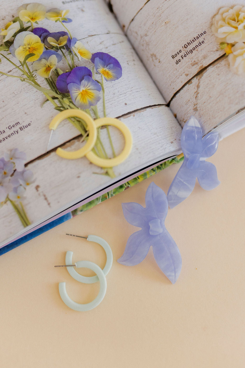 Holly Mini Hoop Earrings - Buttercup Yellow