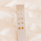Screwback Stud Earrings - Madison Gold Clear