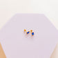 Screwback Stud Earrings - Madison Sapphire