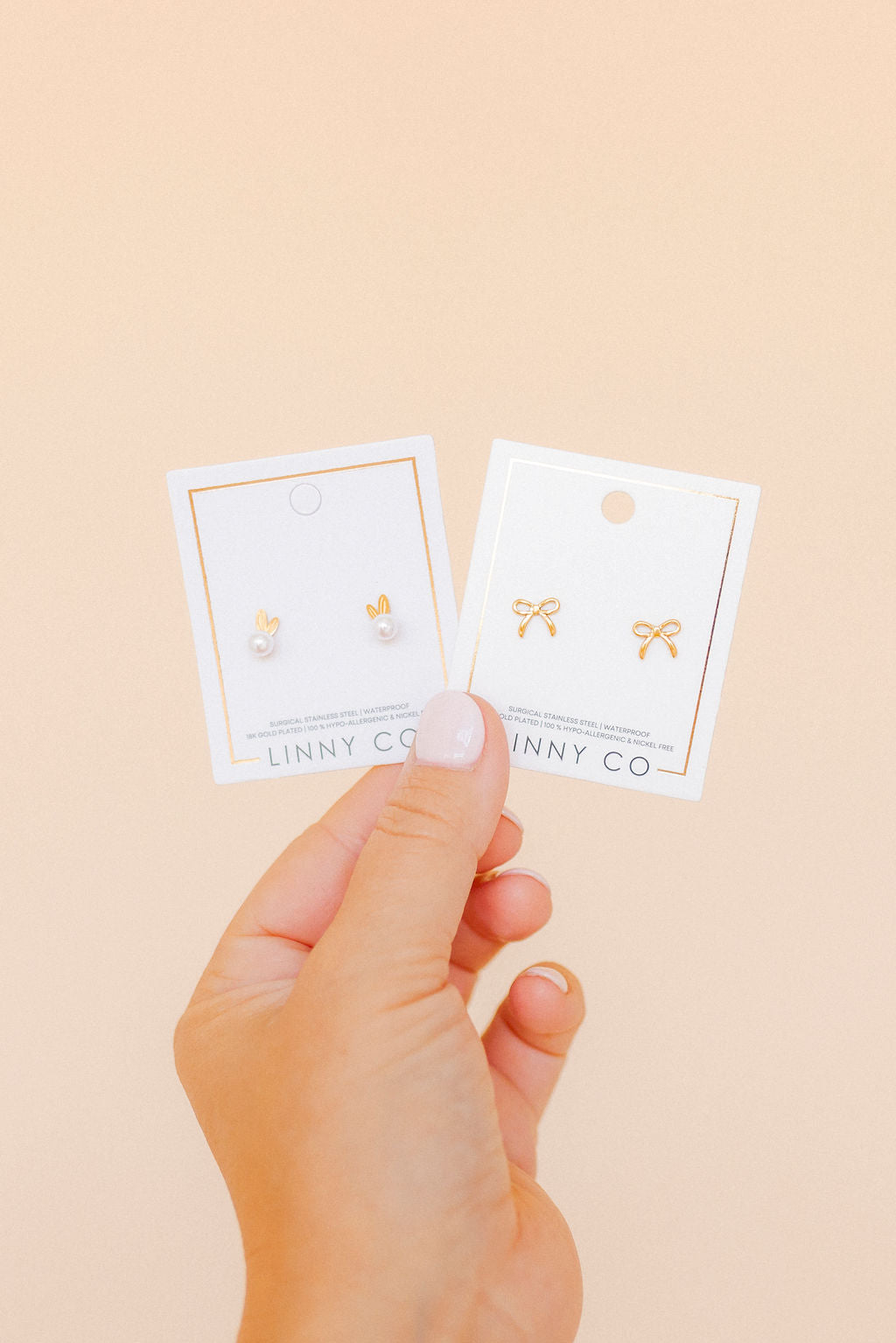 Screwback Stud Earrings - Heidi Pearl Bunny