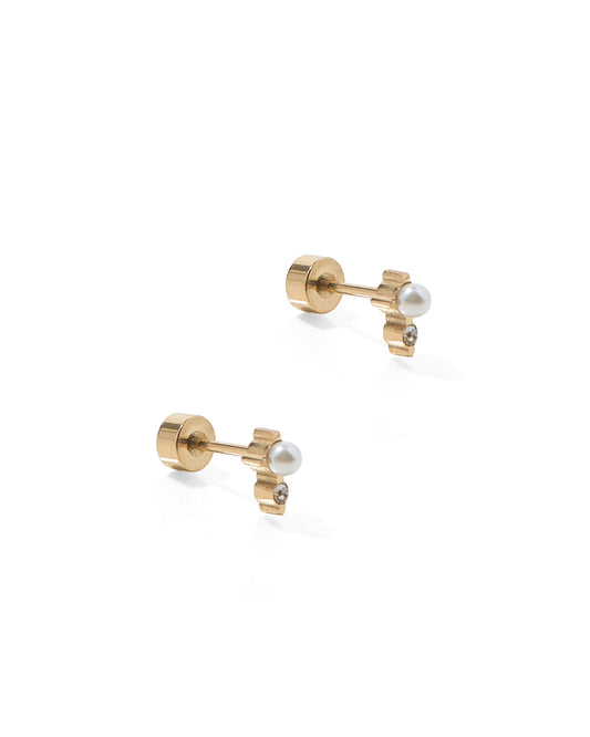 Screwback Stud Earrings - Mabel