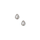 Screwback Stud Earrings - Paloma Pear Silver
