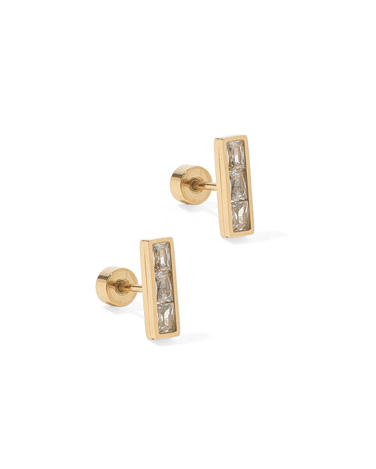 Screwback Stud Earrings - Vega