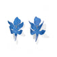 Flora Statement Earrings - Denim