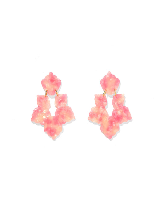 Michelle Statement Earrings - Pink Sugar