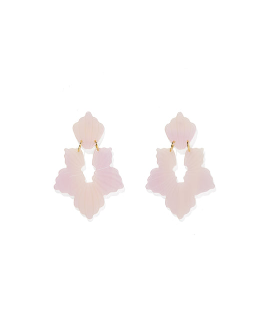 Michelle Statement Earrings - Moon Dust