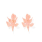 Flora Statement Earrings - Peach Bellini