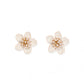 Monroe Statement Earrings - White