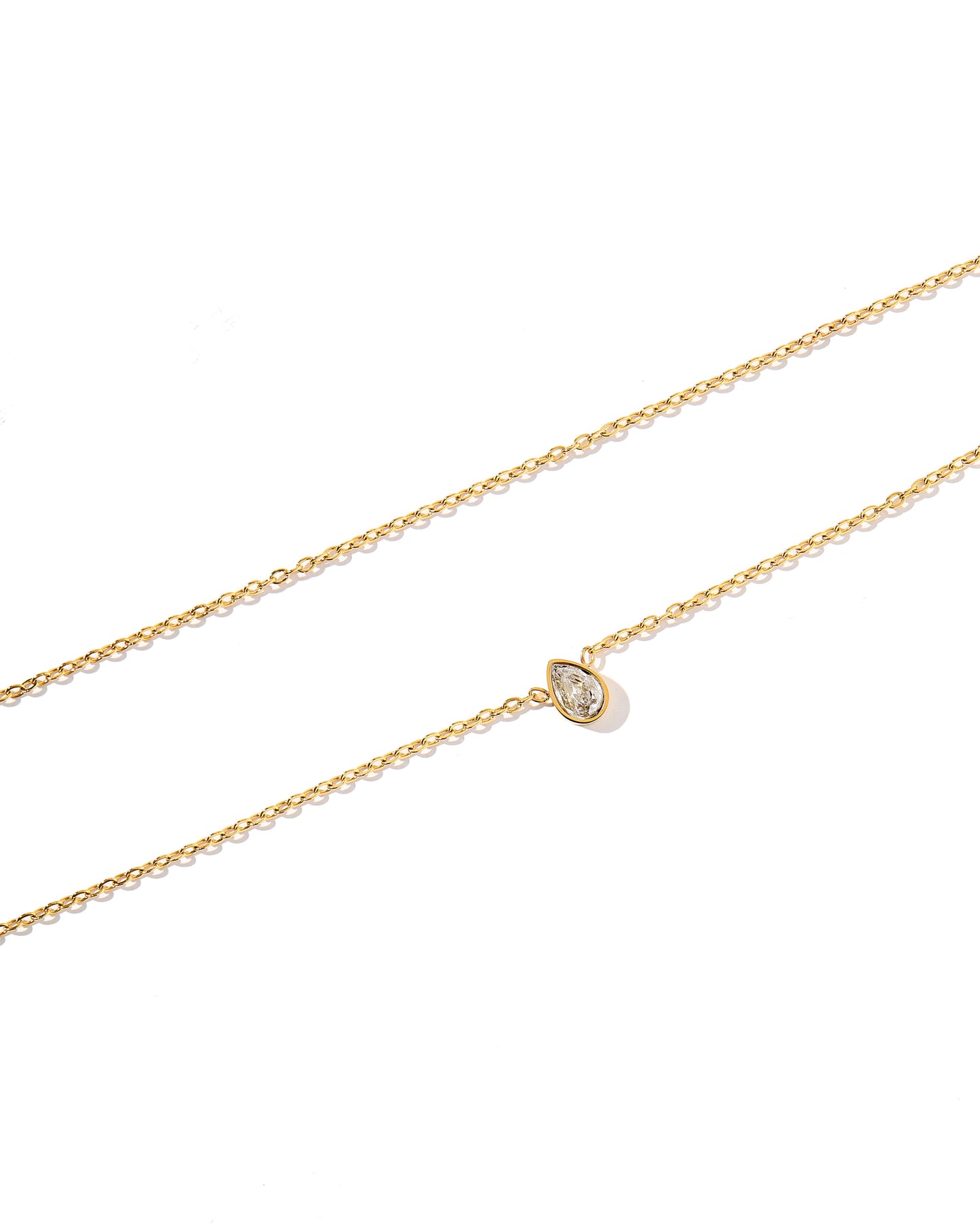 Necklace - Paloma Pear Drop Gold