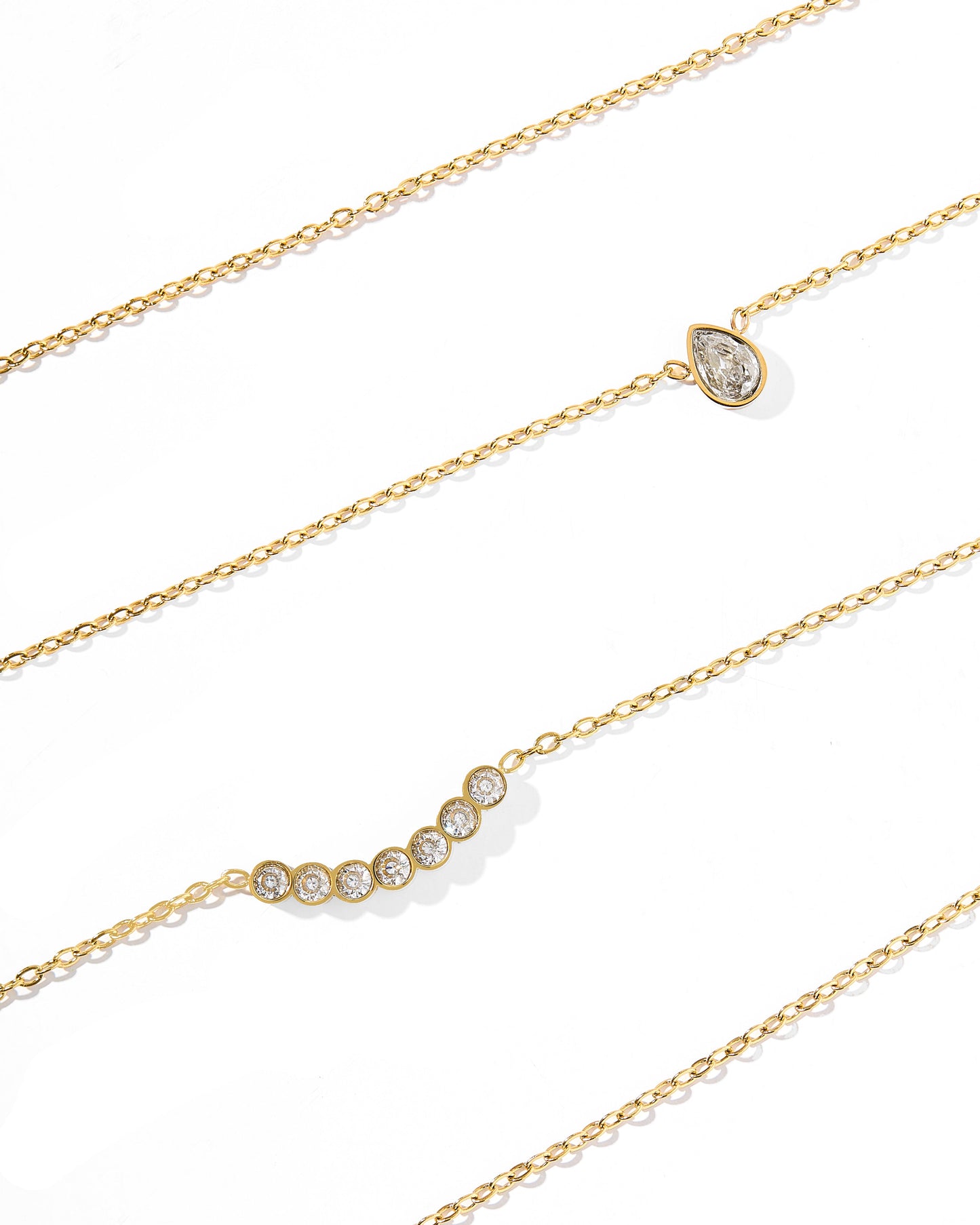 Necklace - Paloma Pear Drop Gold