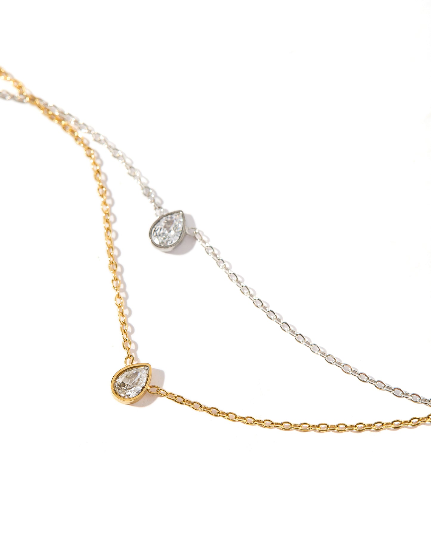 Necklace - Paloma Pear Drop Gold