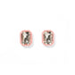 Rhinestone Pink Statement Earring on a white background